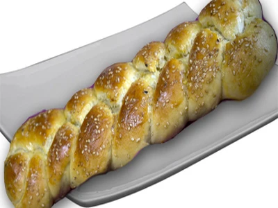 Pain brioché tressé