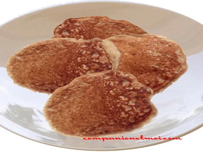 Pancakes aux flocons d'avoine banane et sans oeuf