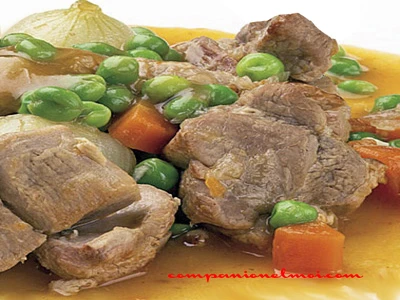 Agneau aux légumes de printemps