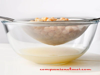 Aquafaba ou eau de pois chiches maison
