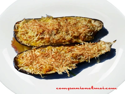 Aubergines farcies au thon