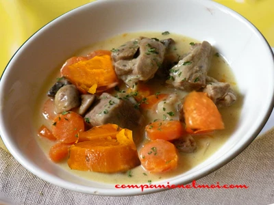 Blanquette de veau aux patates douces
