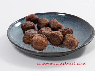 Boulettes de viande de chevreuil