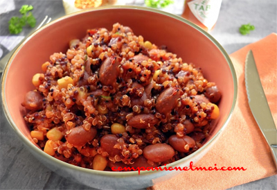 Chili vegan au quinoa et haricots rouges
