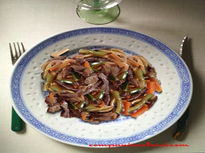 Chop suey de veau