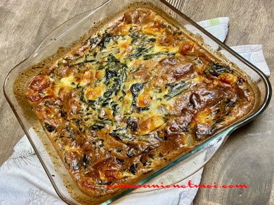 Clafoutis aux feuilles de blettes et scamorza