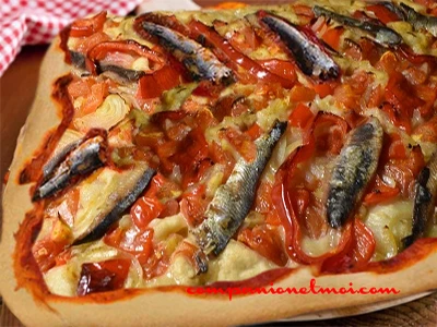 Coca aux sardines