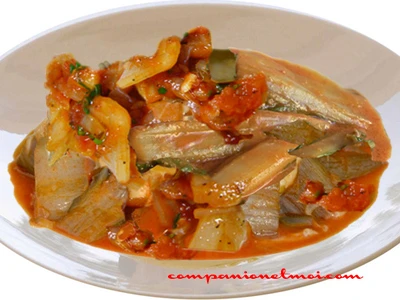 Côtes de blettes à la tomate