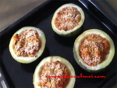 Courgettes farcies végétariennes