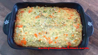 Courgettine ou gratin de courgettes et riz