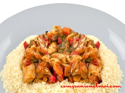 Couscous épicé légumes et poulet