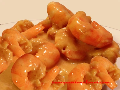 Crevettes au lait de coco