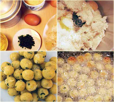 Préparation recette croquettes œuf et fromage