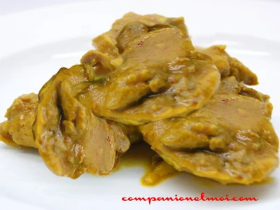 Cuisses de poulet désossées au curry