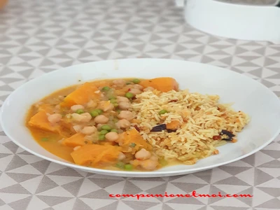 Curry de pois chiches et potiron