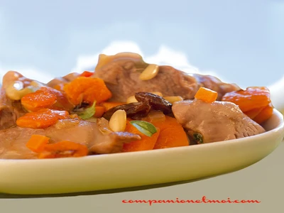 Dinde carottes et raisins secs
