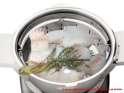 Dos de cabillaud cuisson vapeur