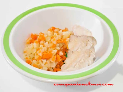 Filet de sole aux légumes pour enfant