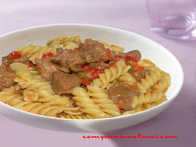 Fusilli au ragoût de veau