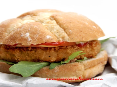 Hamburger vegan au soja et aux haricots rouges