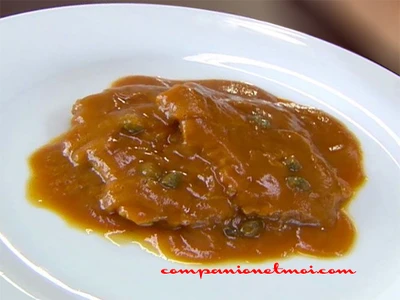 Langue de boeuf sauce aux câpres