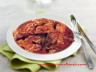 Lapin à la tomate et à l'ail