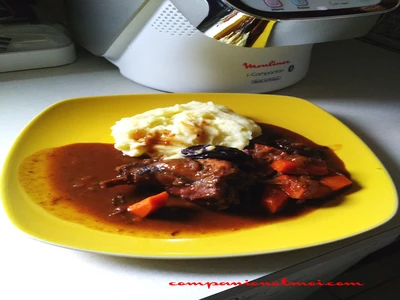 Lapin aux pruneaux et potimarron