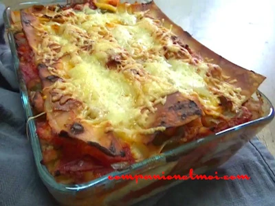 Lasagnes au thon et aux poivrons