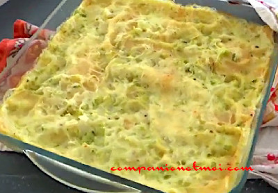 Lasagnes aux courgettes et au saumon fumé