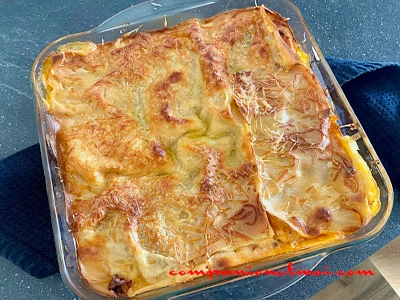 Lasagnes de poulet et tomates séchées