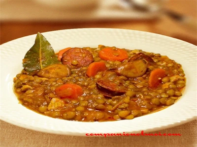 Lentilles à l'étouffée