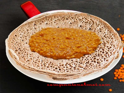 Lentilles corail à l'éthiopienne