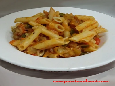 Macaroni thon et courgette