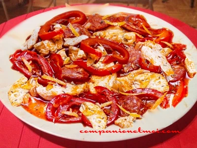 Mijoté de poulet au chorizo