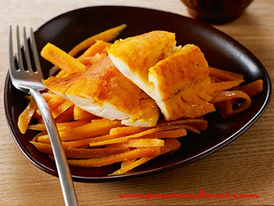 Morue carottes en julienne
