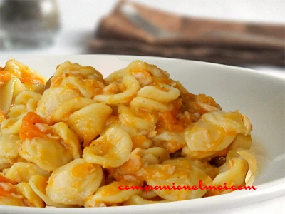 Orecchiette à la crème de potimarron