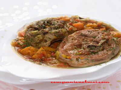 Osso bucco de dinde aux légumes