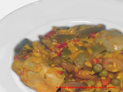 Paella de légumes