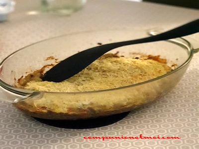 Parmentier de lentilles aux lardons