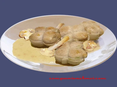 Paupiettes de porc sauce au cidre