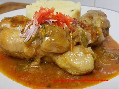 Picante de pollo ou poulet épicé bolivien