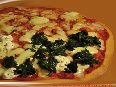 Pizza de blé dur et d'épeautre