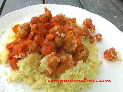 Pois chiches à la sauce tomate