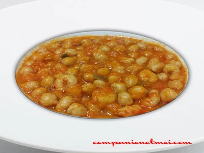 Pois chiches aux crevettes