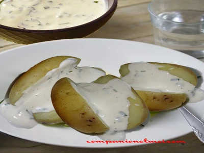 Pommes de terre vapeur à la crème citronnée