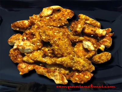 Poulet à la panure de maïs grillé
