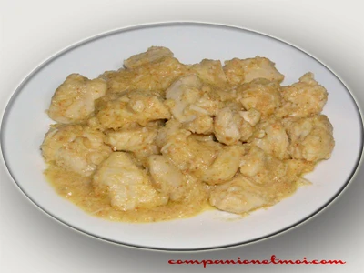 Poulet au citron et amandes grillées