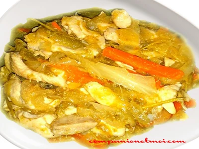 Poulet aux légumes sauce soja