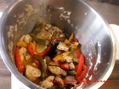Poulet aux poivrons