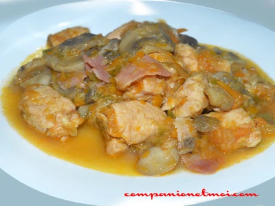 Poulet chasseur aux légumes